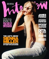 INTERVIEW magazine side cover February 2006