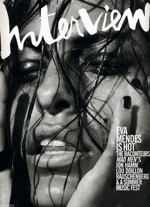 INTERVIEW magazine side cover August 2008
