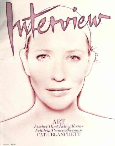 INTERVIEW magazine side cover December 2008