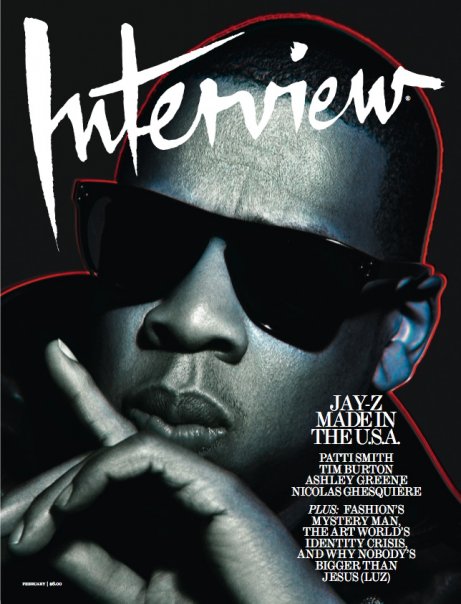 INTERVIEW magazine side cover February 2010