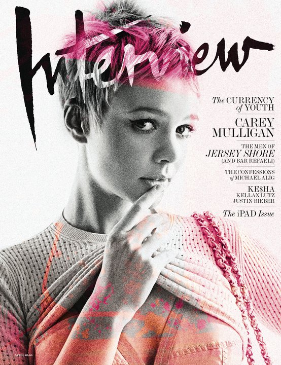 INTERVIEW magazine side cover April 2010