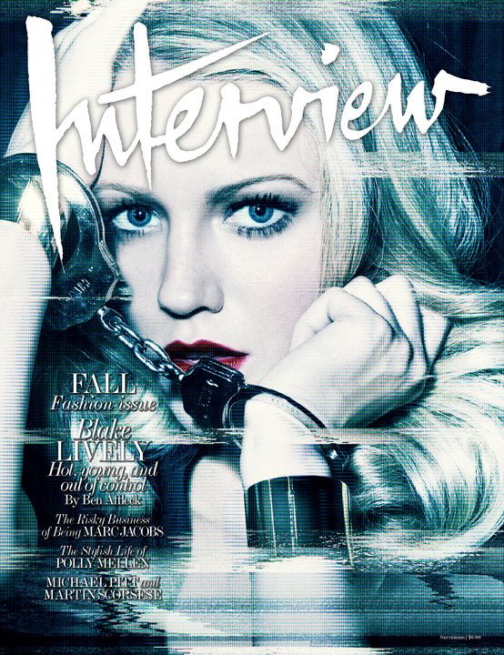 INTERVIEW magazine side cover September 2010