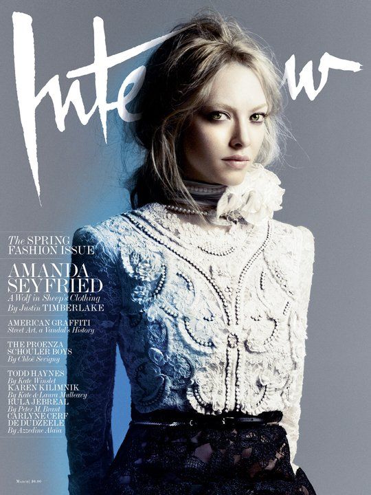 INTERVIEW magazine side cover March 2011