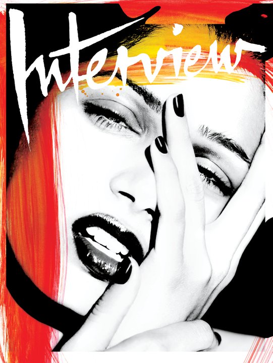 INTERVIEW magazine side cover August 2011