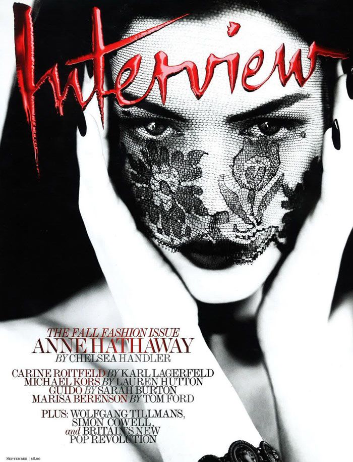 INTERVIEW magazine side cover September 2011