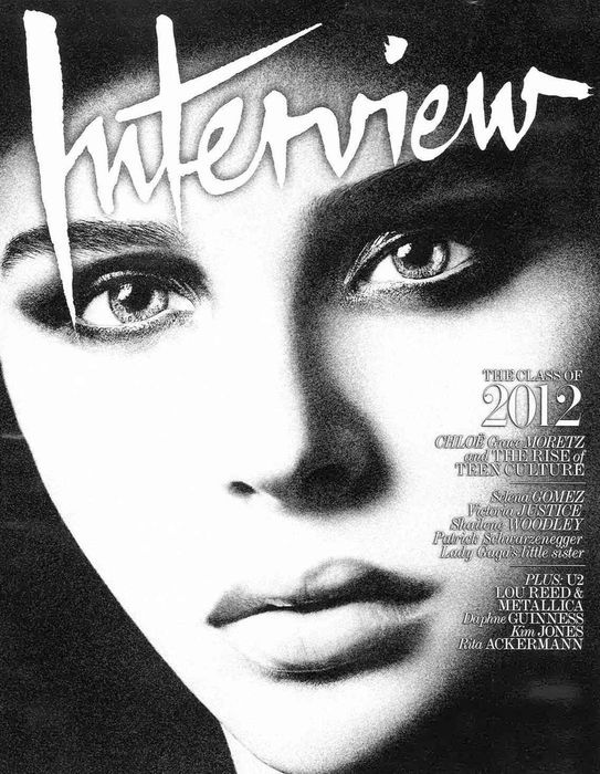 INTERVIEW magazine side cover November 2011