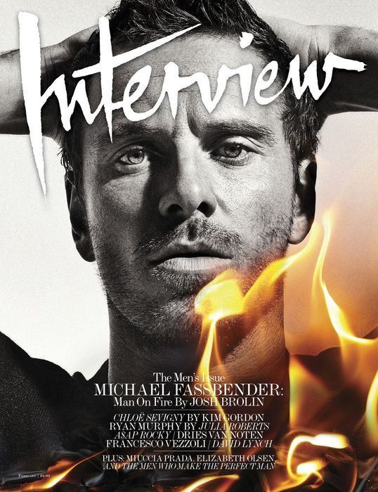 INTERVIEW magazine side cover February 2012