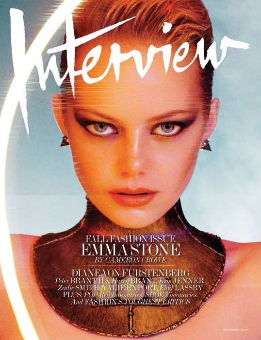 INTERVIEW magazine side cover September 2012
