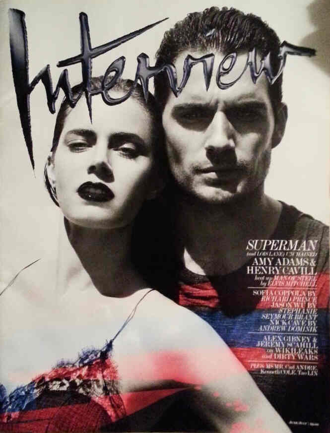 INTERVIEW magazine side cover June-July 2013