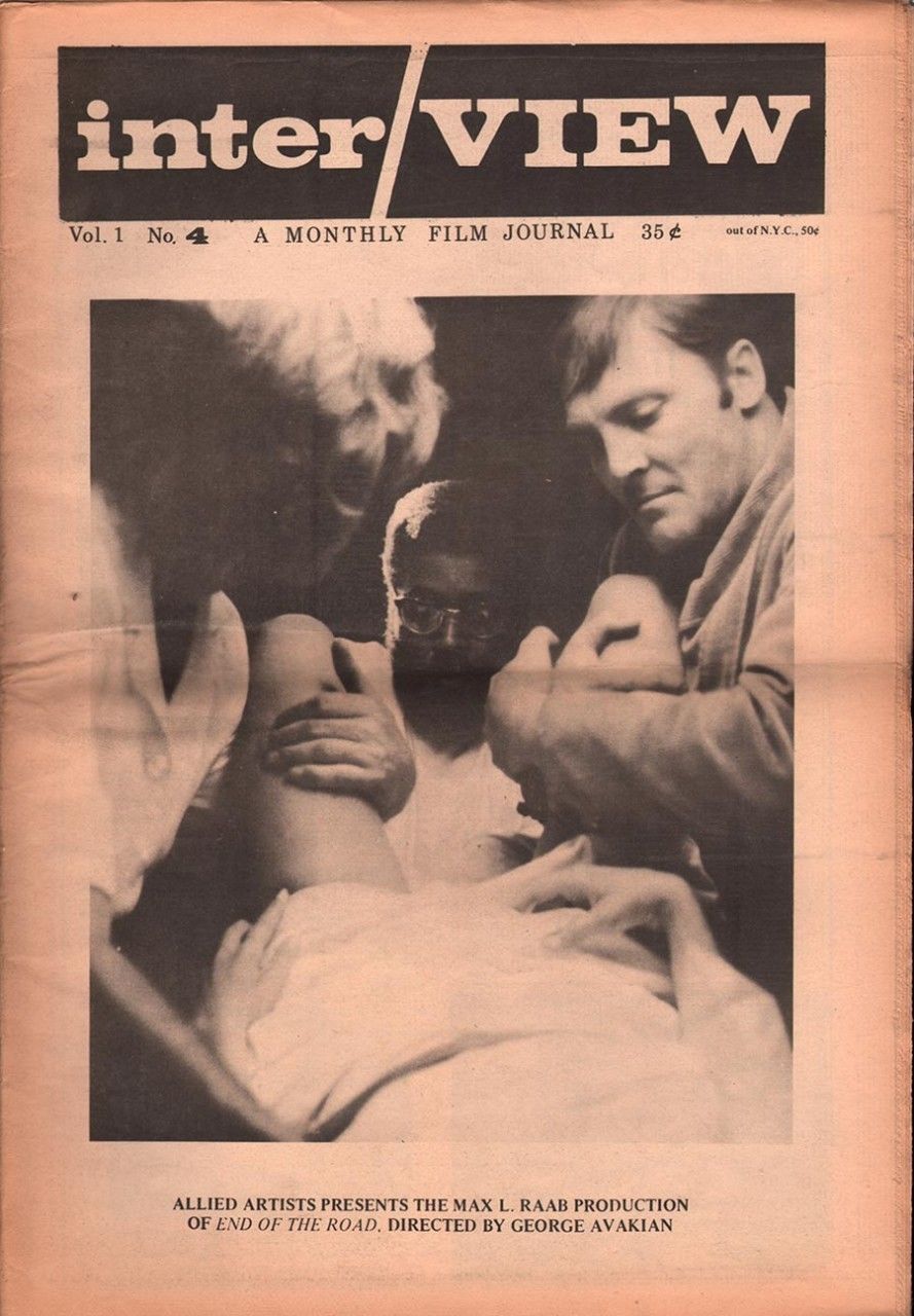 INTERVIEW magazine side cover Issue 4 December 1969