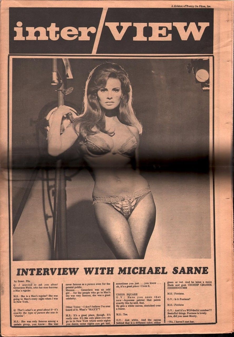 INTERVIEW magazine side cover Issue 9 May 1970