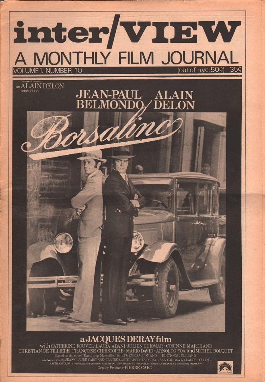 INTERVIEW magazine side cover Issue 10 June 1970