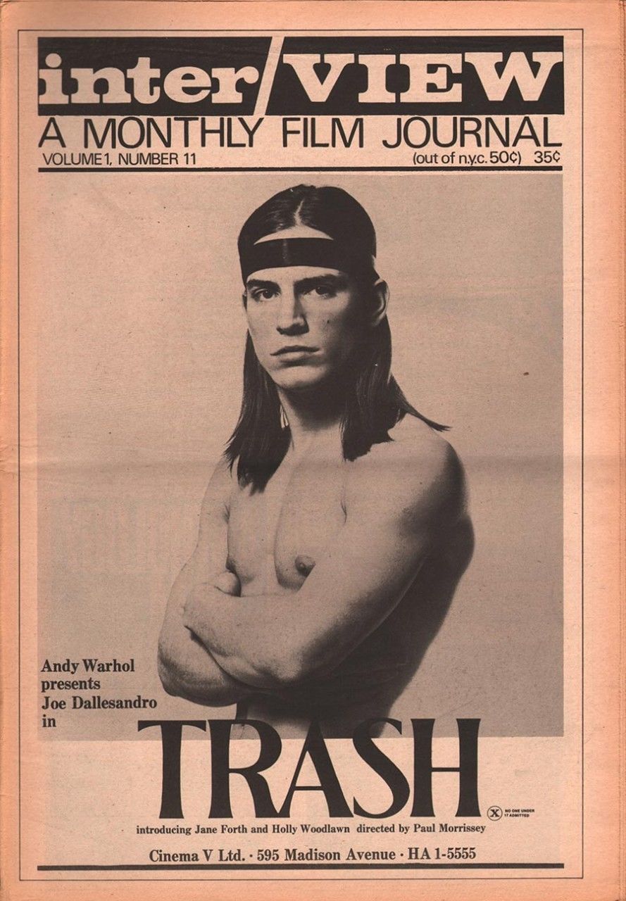 INTERVIEW magazine side cover Issue 11 July 1970