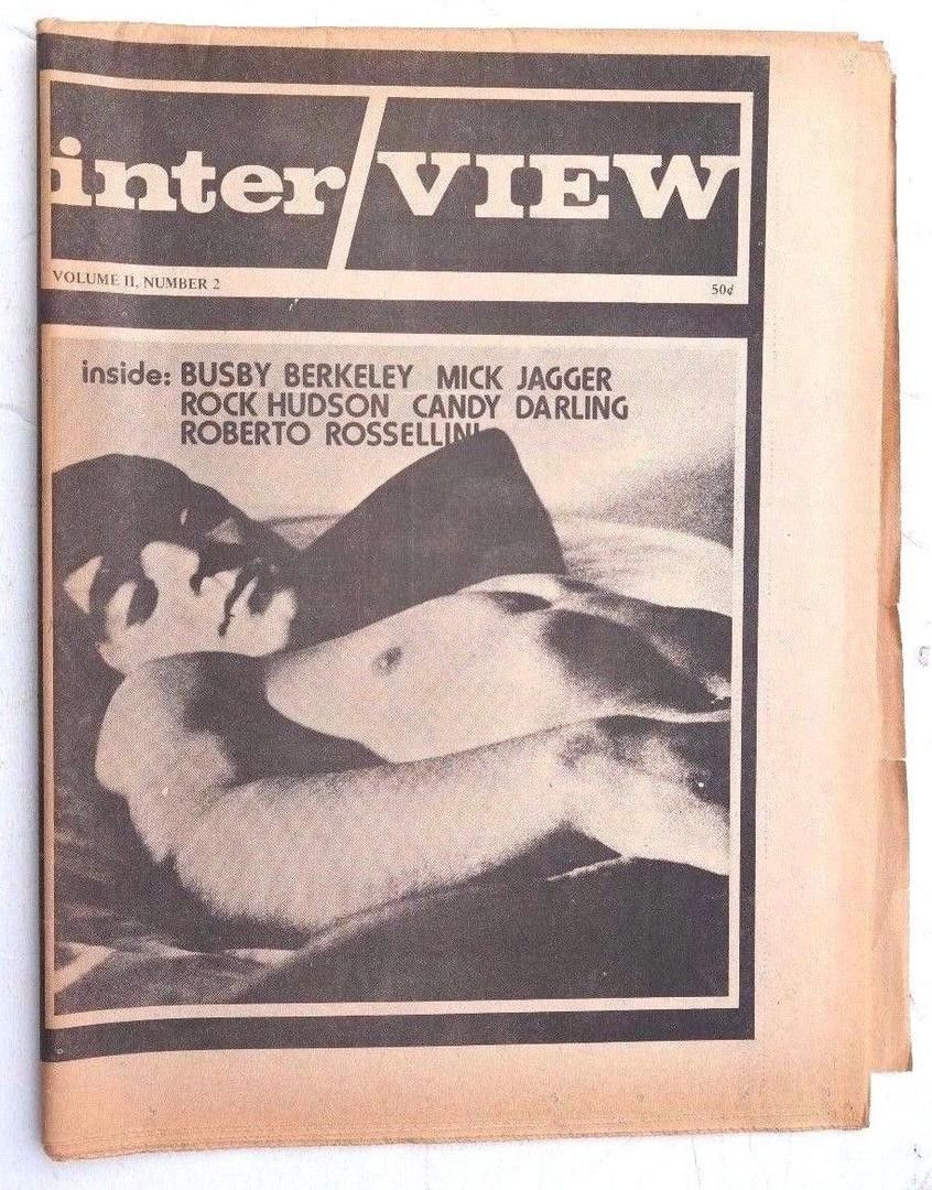 INTERVIEW magazine side cover Issue 14  Vol 2 # 2 October 1970