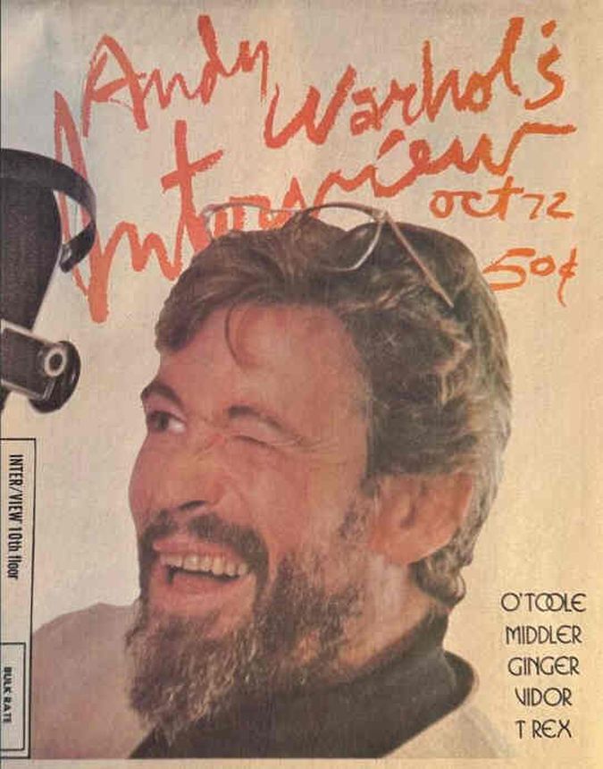 INTERVIEW magazine side cover October 1972