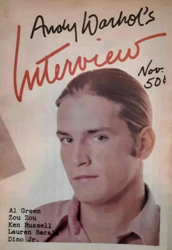INTERVIEW magazine side cover November 1972