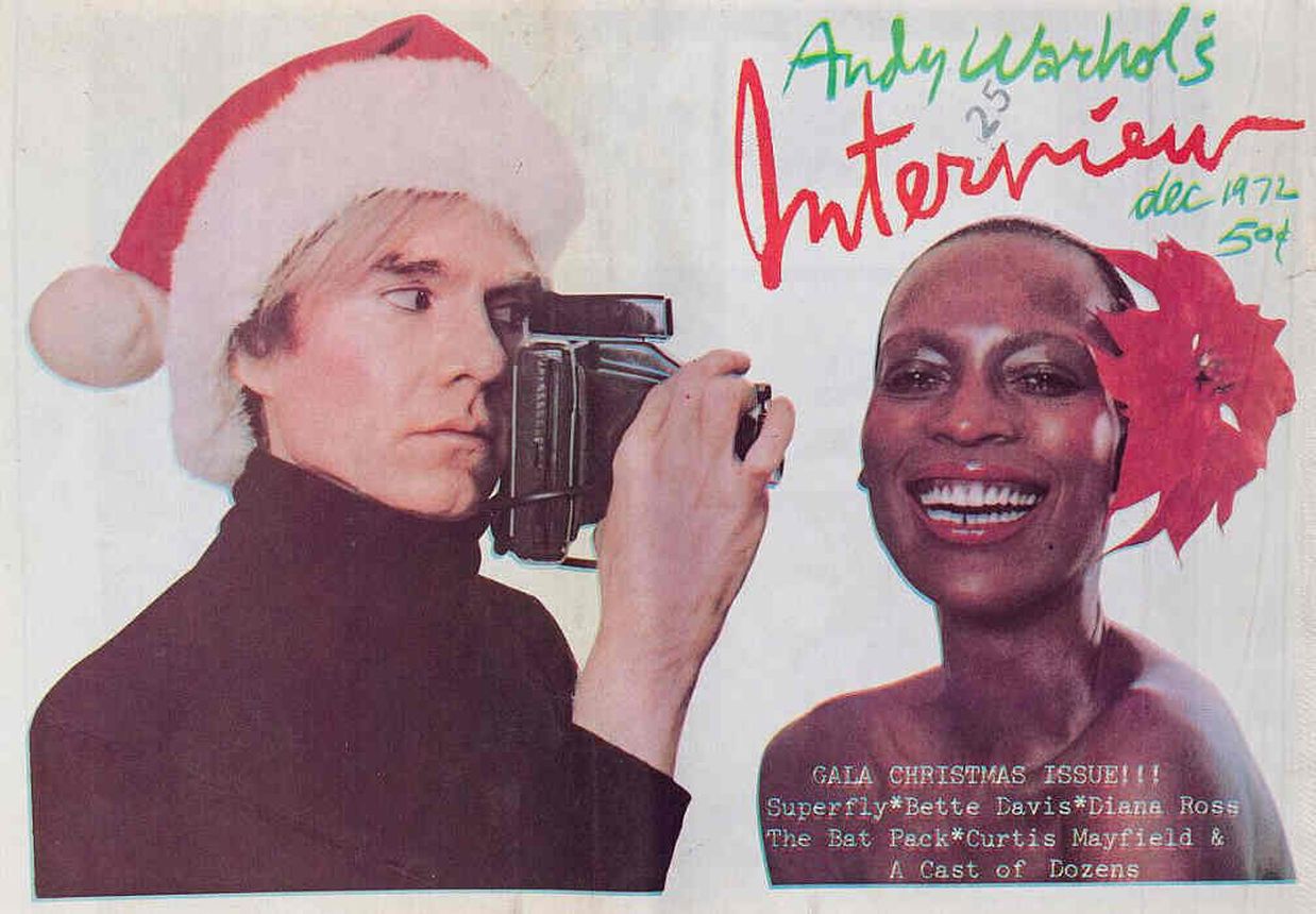 INTERVIEW magazine side cover December 1972