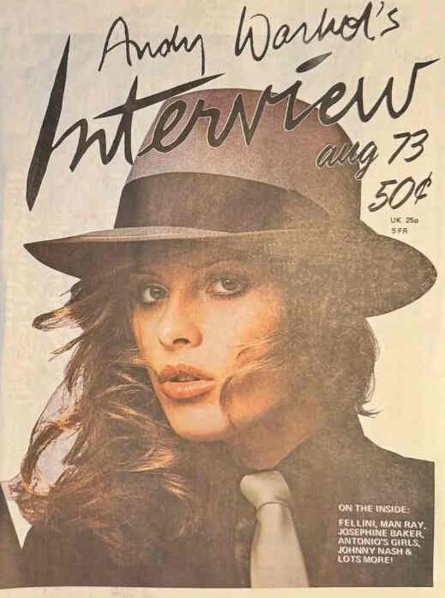 INTERVIEW magazine side cover August 1973