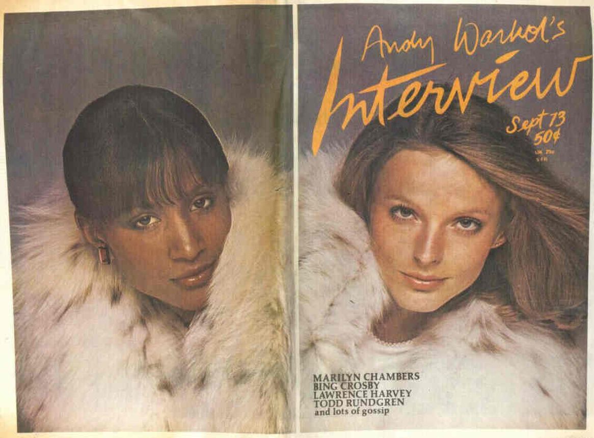 INTERVIEW magazine side cover September 1973