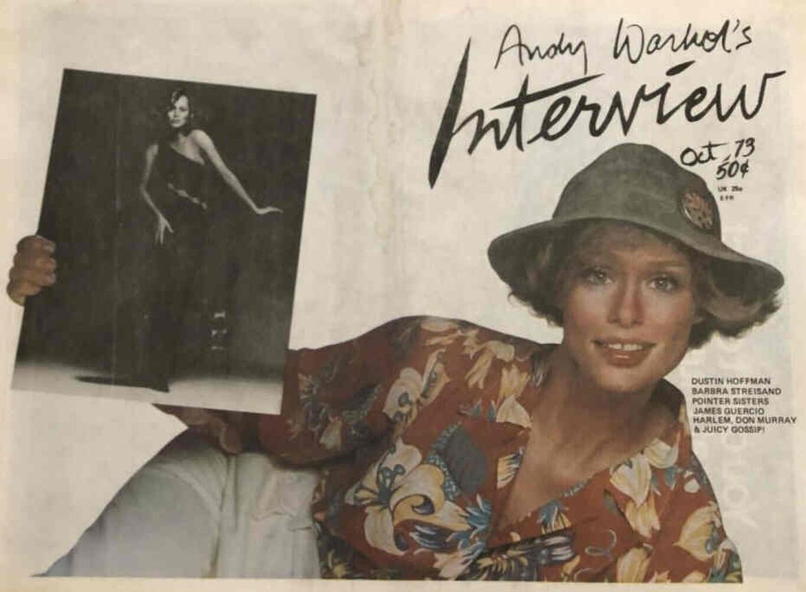 INTERVIEW magazine side cover October 1973