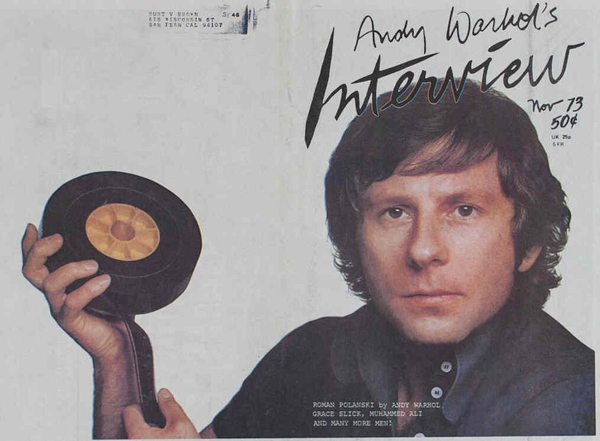 INTERVIEW magazine side cover November 1973