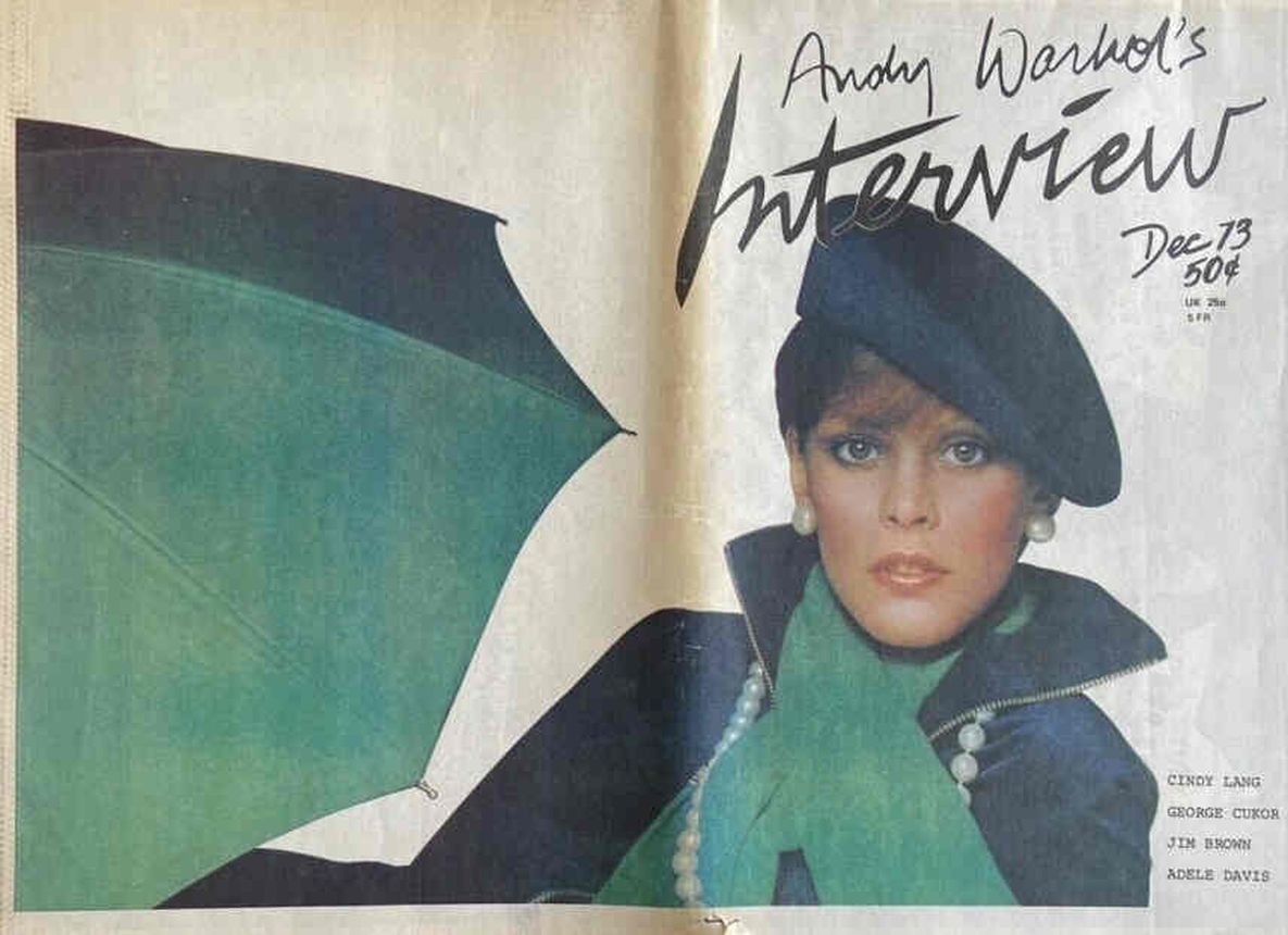 INTERVIEW magazine side cover December 1973