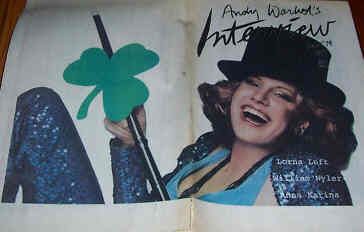 INTERVIEW magazine side cover March 1974