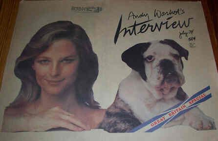 INTERVIEW magazine side cover July 1974