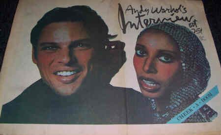 INTERVIEW magazine side cover October 1974