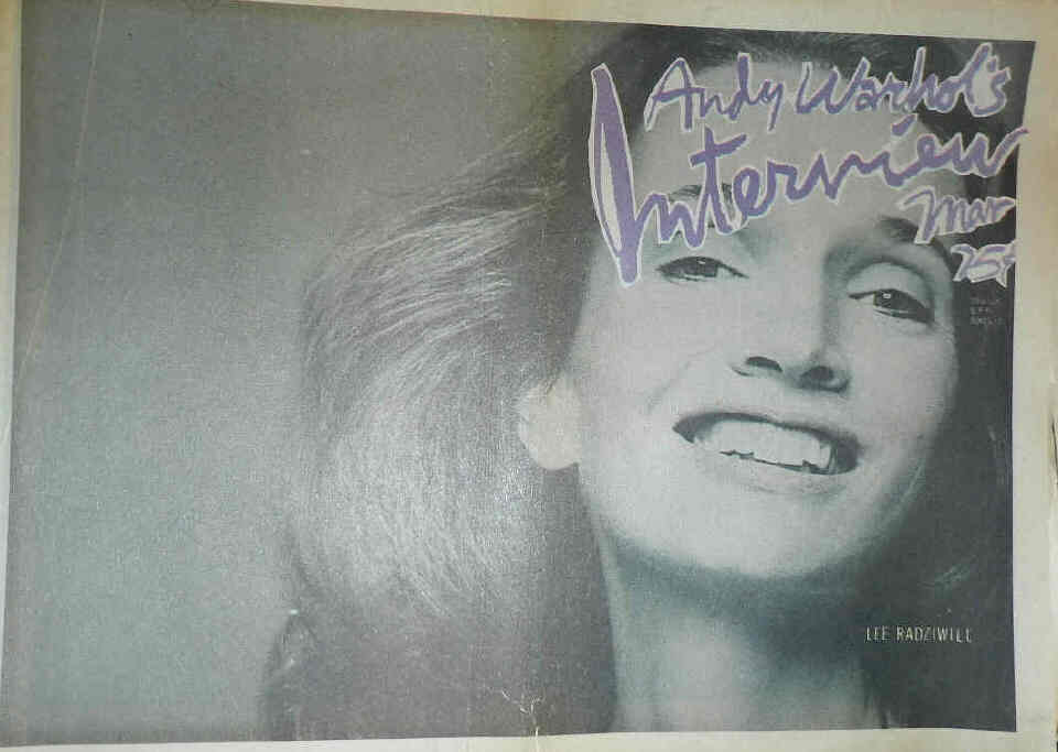 INTERVIEW magazine side cover March 1975