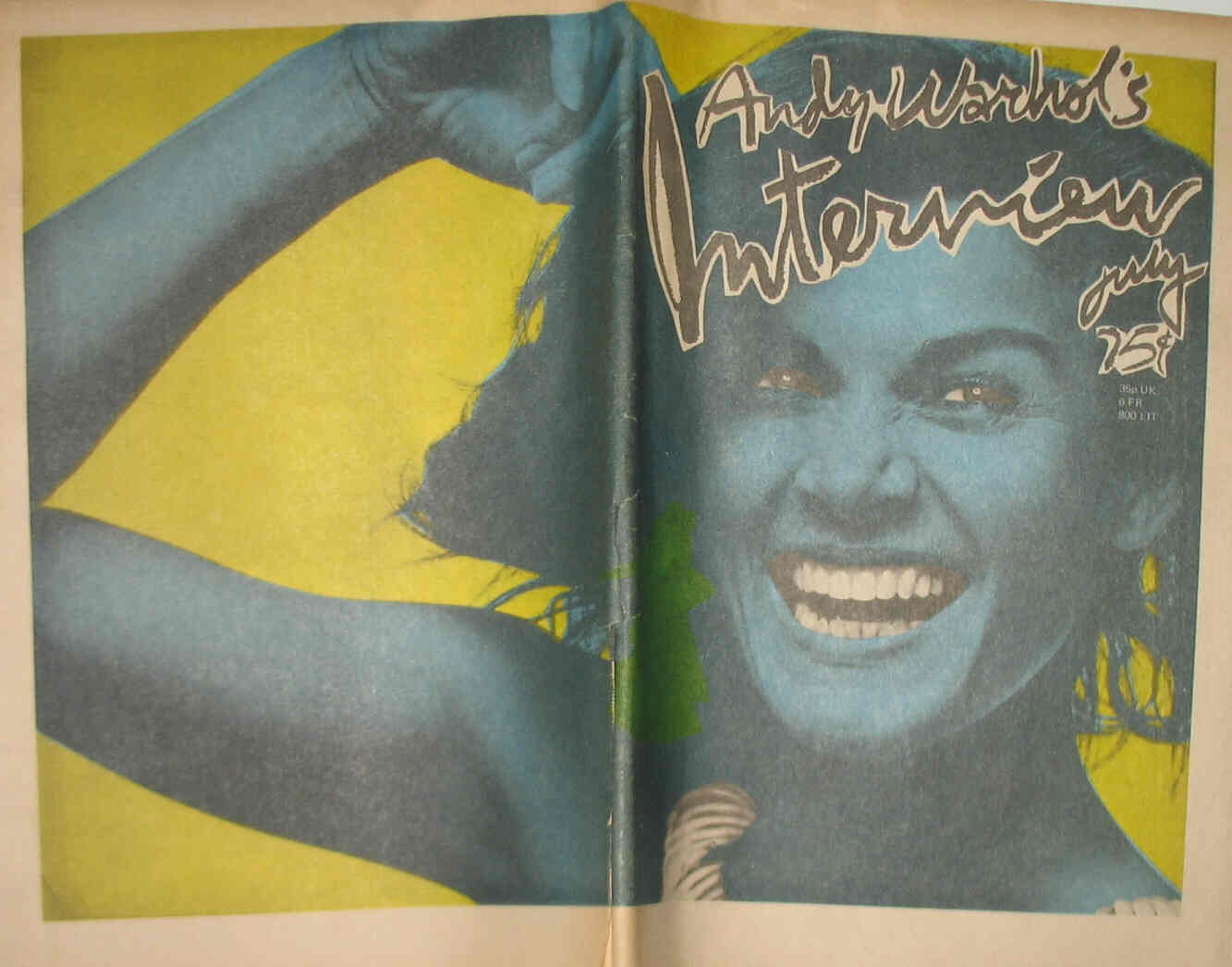 INTERVIEW magazine side cover July 1975