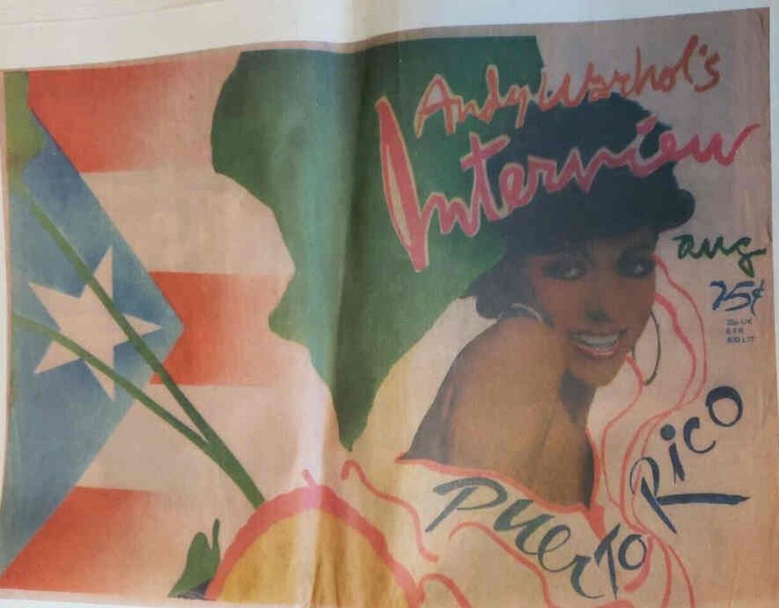 INTERVIEW magazine side cover August 1975