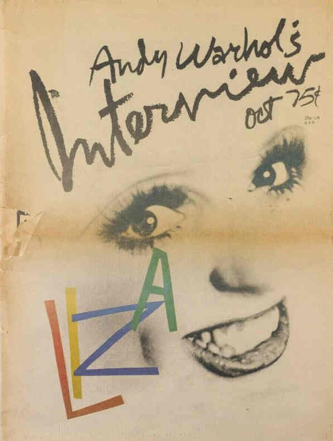 INTERVIEW magazine side cover October 1975