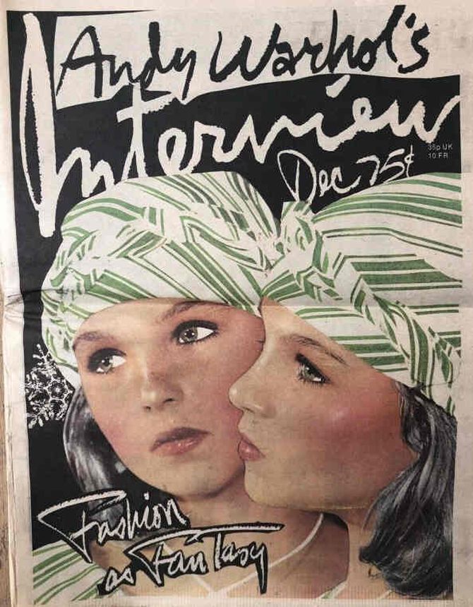 INTERVIEW magazine side cover December 1975