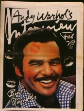 INTERVIEW magazine side cover February 1976