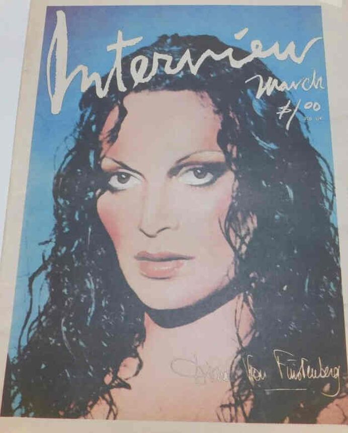 INTERVIEW magazine side cover March 1977