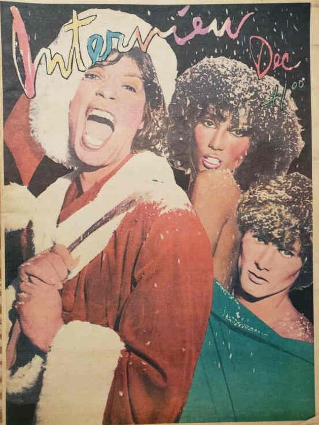 INTERVIEW magazine side cover December 1977