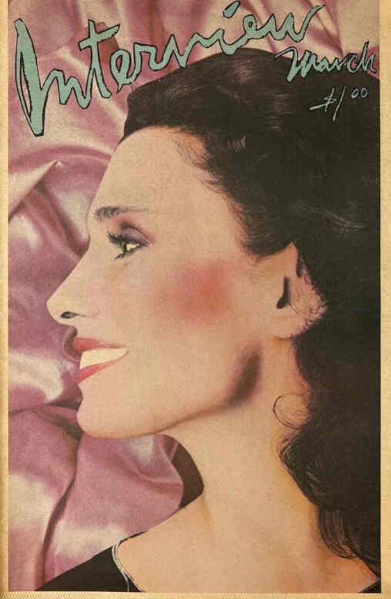INTERVIEW magazine side cover March 1978