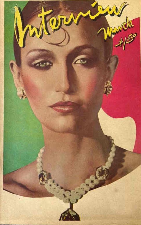INTERVIEW magazine side cover March 1979