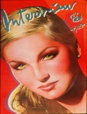 INTERVIEW magazine side cover February 1980