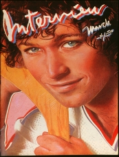 INTERVIEW magazine side cover March 1980