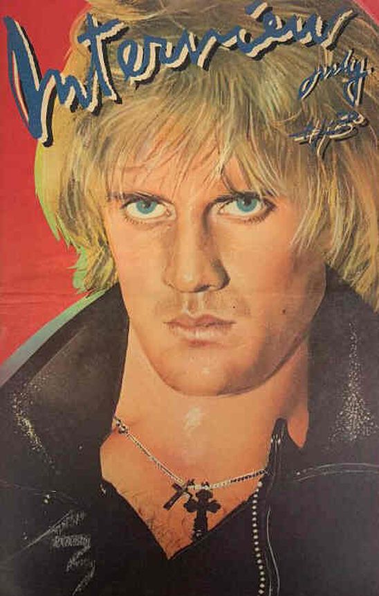 INTERVIEW magazine side cover July 1980