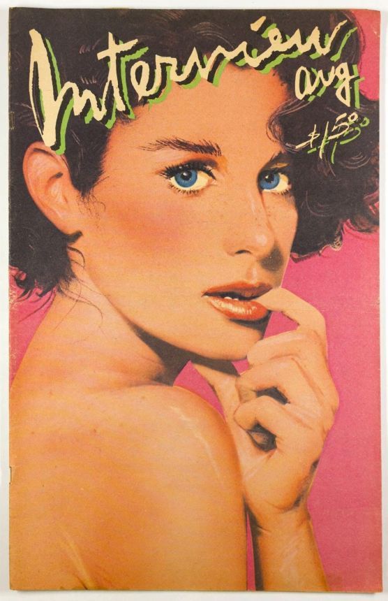 INTERVIEW magazine side cover August 1980