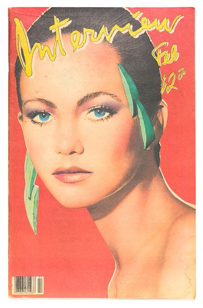 INTERVIEW magazine side cover February 1981