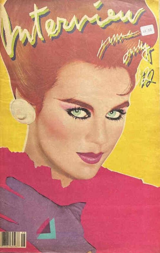 INTERVIEW magazine side cover June/July 1981