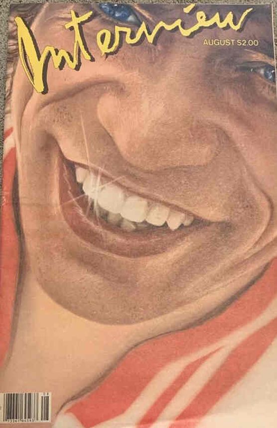 INTERVIEW magazine side cover August 1981