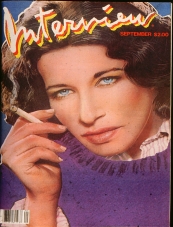 INTERVIEW magazine side cover September 1981