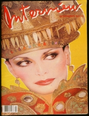INTERVIEW magazine side cover November 1981