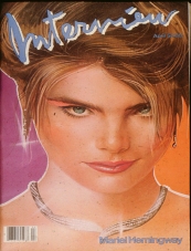 INTERVIEW magazine side cover April 1982