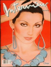 INTERVIEW magazine side cover May 1982